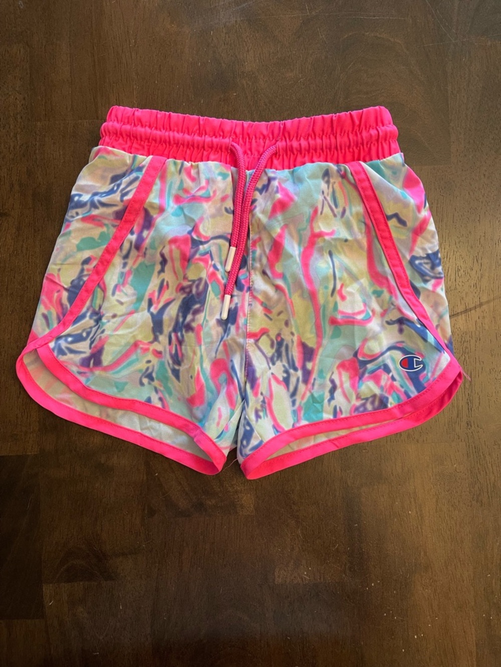 Champion Neon Pink Elastic Waist Athletic Shorts